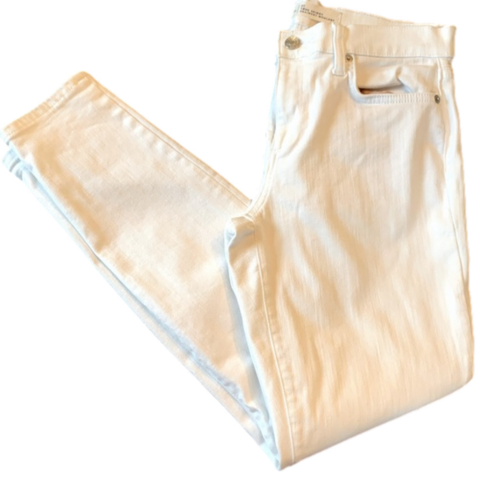 GAP white denim jeans